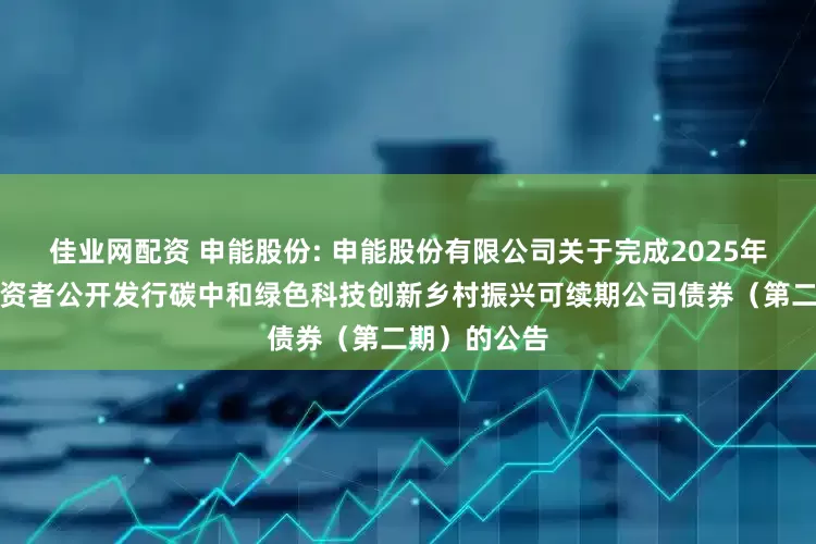 佳业网配资 申能股份: 申能股份有限公司关于完成2025年面向专业投资者公开发行碳中和绿色科技创新乡村振兴可续期公司债券（第二期）的公告